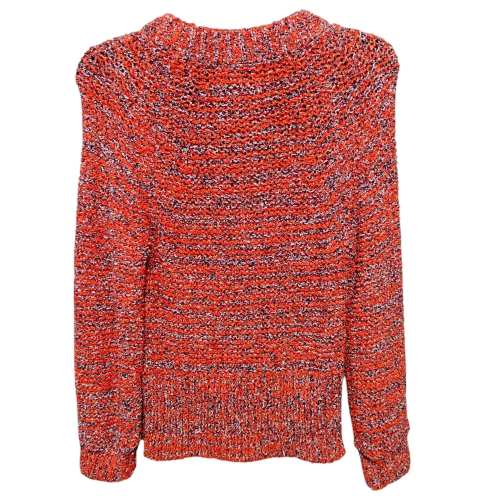 Current Elliott Chunky Knit Red Crew Neck Sweater Women's Size 2 - Picture 4 of 8